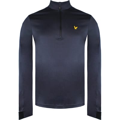 Lyle & Scott Long Sleeve 1/4 Zip Up Navy Ventech Golf Mens Midlayer ML1240G Z807