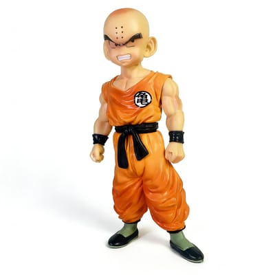 18cm Dragon Ball Z Anime Figuren Super Krillin PVC Actiefiguren Model Bureau Decoratie Verzameling Speelgoed Voor Kinderen Cadeaus beige
