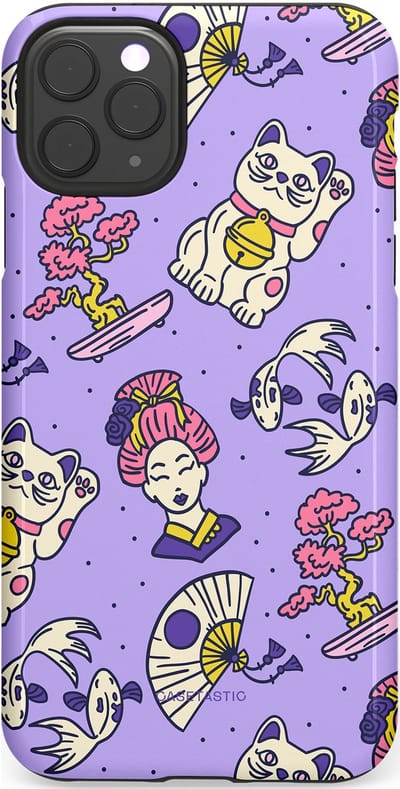 Casetastic Hoesje Geschikt voor Apple iPhone 11 Pro Max - Stijlvolle Beschermende Duo-layer Case - Bonsai