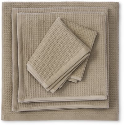 Kayori Nuno Handdoek - 50x100 cm - Set van 3 - Taupe