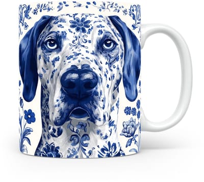 Mok Great Dane Beker voor koffie of tas voor thee, cadeau voor dierenliefhebbers, moeder, vader, collega, vriend, vriendin, kantoor, opa, oma, hond, kerst, sinterklaas, verjaardag