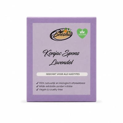 Beesha - Konjac spons Lavendel