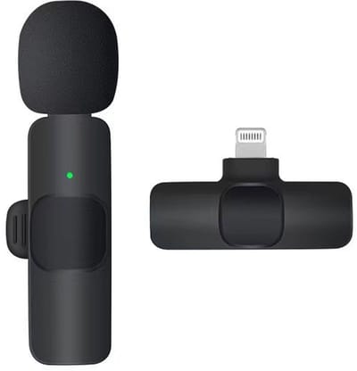 Draadloos Lavalier Microfoon – 360° Opname, Plug & Play, 20m Bereik, 4 Uur Gebruik, Mini Draagbaar Voor YouTube, TikTok & Live Streaming
