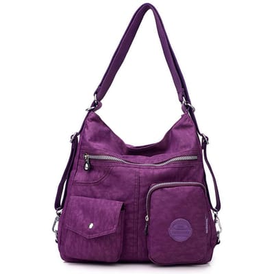 Nieuwe Nylon Tas met Grote Capaciteit Lichtgewicht Multi-rugzakstijl Eénschouder Crossbody Rugzak Reistas
