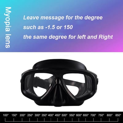 -1,5 Tot -8,5 Myopie Volwassenen Siliconen HD Helder Anti-Mist Duikbrillen Maskers Op Maat Voor Linker Rechter Ogen Verschillende Sterktes Li Praktisch Gebruik