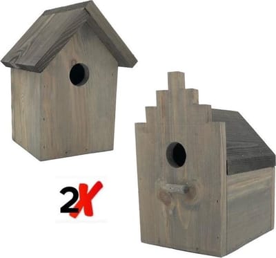 GARDEN SPIRIT 2x model Vogelhuisje Huisje - Nestkast Amsterdam
