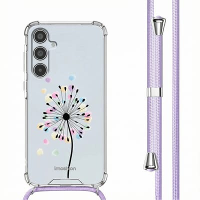 imoshion Hoesje - Geschikt voor Samsung Galaxy A35 - Design Hoesje met Koord - Sandstone Dandelion