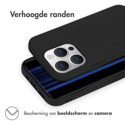 imoshion Hoesje - Geschikt voor Apple iPhone 15 Pro - Color Backcover - Zwart