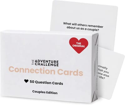 Verbindingskaarten Koppels - Gespreksstarters Kaartspel - Date Night Gesprekken - 50 Unieke Vragen - Compact Formaat