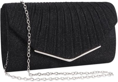 NTH products- Clutch Goud - Avondtas Dames - Elegant Satijn - Bruidstas - Kettingtas - Fonkelende Enveloptas - Handtas