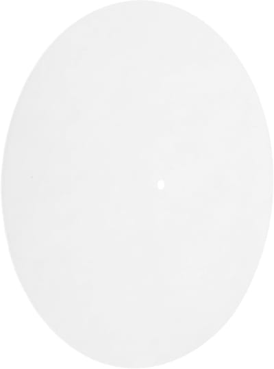 Vilt platenspeler mat - Platenspeler slipmat - Stabiel afspelen - Anti-vibratie ontwerp - 29.5 cm - Wit