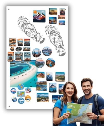 Anwicar Rechthoekige Magneet Bord - Magnetisch memobord - Magnetisch prikbord - Wit - 30x50 cm