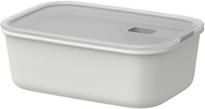 Mepal Vershouddoos EasyClip - 1 l - Vershoudbakjes met schuifsluiting - Geschikt voor magnetron. stoomoven. koelkast en vriezer - Nordic white