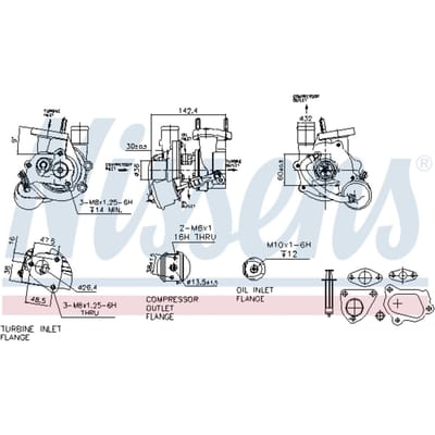 Supercharger, drukvulling NISSENS 93134