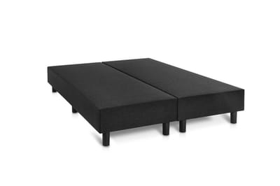 Boxspring Student Basic Zwart - 120x200 cm - Pocket matras 7-zones