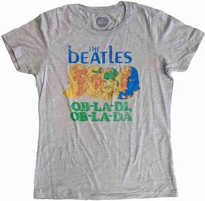 The Beatles - Ob-La-Di Dames T-shirt - S - Grijs