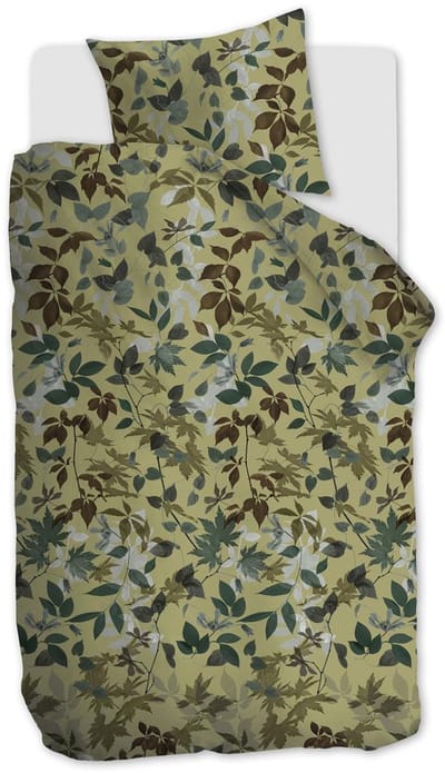 Beddinghouse Gigi dekbedovertrek - Eenpersoons - 140x200/220 cm - Groen
