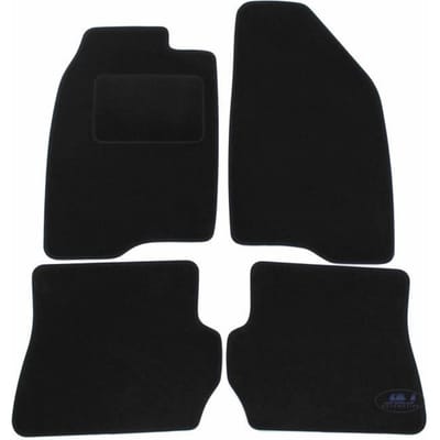 Tapis De Sol Noir Velours - J&;J AUTOMOTIVE - Ford Fusion 2002-2012 - Sur Mesure - Antidérapant - Imperméable noir
