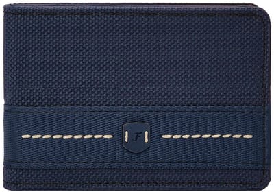 FOSSIL Kaarthoes Rowan Front Pocket Bifold Wallet Navy Donkerblauw