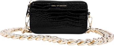 iDeal of Sweden Nano Chain Bag voor Universal Neo Noir Croco