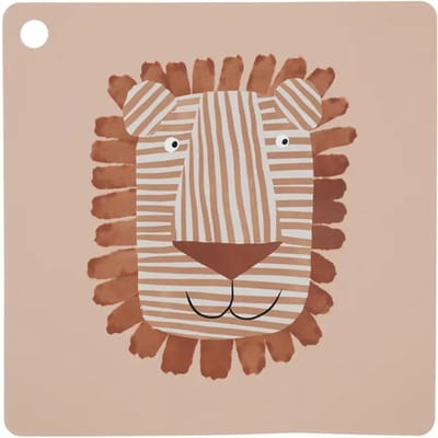 Kindertafelset van siliconen OYOY Living Design Lobo Lion