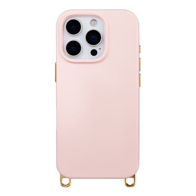 Selencia Hoesje - Geschikt voor iPhone 16 Pro - Rivièra geschikt voor MagSafe Backcover met afneembare haakjes - Sorbet Pink