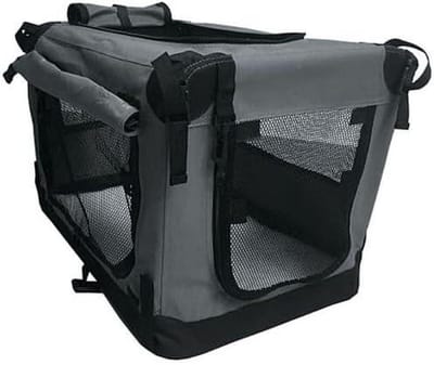 Reismand Hond - Transportbox Vouwbaar - Veilig Vervoer - Verduisterbaar - 91 cm - Antraciet