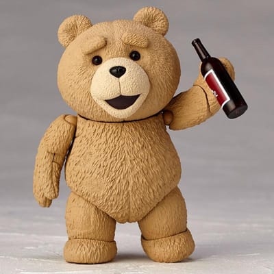 Film TED 2 10cm Verpakte Ted Knuffelbeer BJD Figuur Model Speelgoed beige