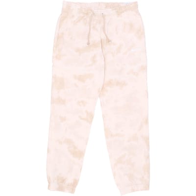 Lichtgewicht trainingspakbroek Dames Sportkleding Halfhoge cloud-dye joggingbroek Zanddrift/wit