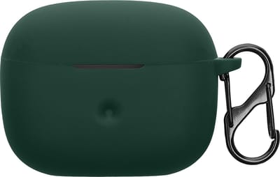 kwmobile cover voor oordopjes case - geschikt voor Bowers & Wilkins Pi6 / Pi8 - Trendy beschermhoes draadloze oordopjes in donkergroen
