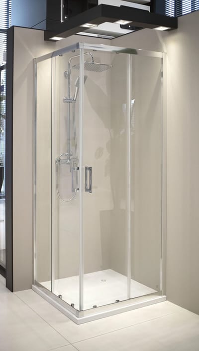 Deante Douchecabine 80x80 cm Funkia Evo - Schuifdeuren - Antikalk Nano Coating - Veiligheidsglas