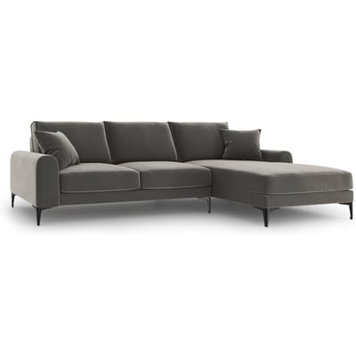 4.5-zitshoekbank Madara rechts velvet | Mazzini Sofas