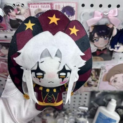 Nieuw op voorraad Pierrot 10cm The Freak Circus Freaks Pluche Pop Schattige Anime Periferieën Speelgoed Verjaardag Kerstcadeau roze