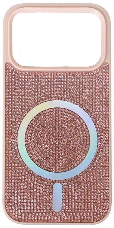 Casemania – Backcover – Bling Magnetic - Magsafe – iPhone 17 Pro Max - Roze