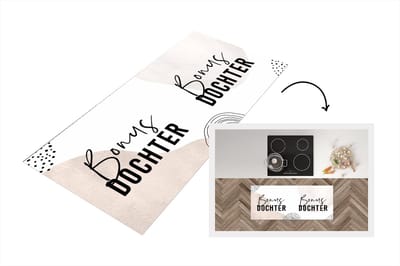 Keukenloper - Loper keuken - Quotes - Bonuskind - Love - 120x50 cm - Keukenloper vinyl