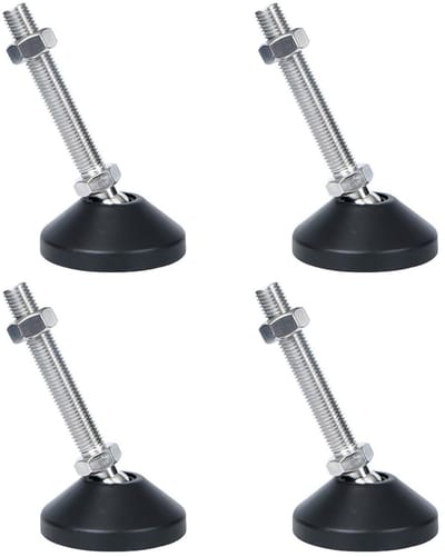 Dailygoods- Nivelleringsvoeten set van 4 - Instelbare Draadnivellering - Antislip Meubelnivellering - Hoogte Verstelbaar - 360 Graden Draaibaar - Geschikt voor Werkbanken - Meubelpoten