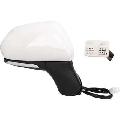 Verwarmde Buitenspiegel Rechts met Richtingaanwijzer Handmatig Inklapbaar Vervanging voor Camry XV70 2018‑2022 Right white