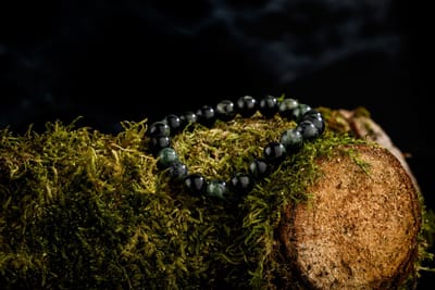 Donley Green Polar Stone Armband - Mystiek Aardingsjuweel voor Balans - Spirituele Heling en Innerlijke Kracht armband - buddha armband - Edelstenen - Reiki - Sieraden - Healing Crystals - Yoga armband 21 cm