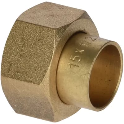 Sanivesk Soldeer Recht Overgang 2-delig 15mm X 1/2"f