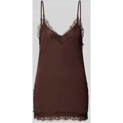 Regular fit top met kant