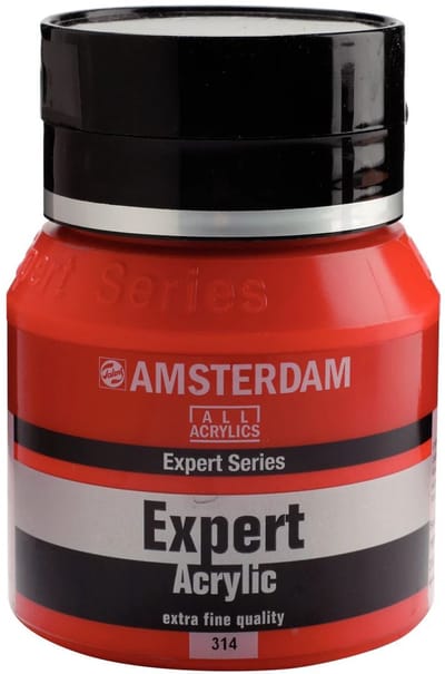 Expert Series Acrylverf Pot 400 ml - Cadmiumrood Middel 314