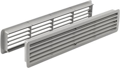 Ventilatierooster Deur - Rooster Ventilatie - Luchtcirculatie Creëren - Voldoet aan Bouwvoorschriften - 457 mm x 92 mm - Roestvrij Staal