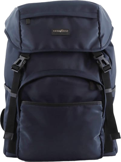 Goodyear Rugzak / Rugtas / Schooltas - RPET - Marineblauw/Zwart - Marine Blauw-Zwart
