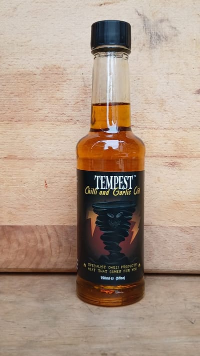 Tempest / Garlic Chilli Oil (Heat Level 5) - ChilisausBelgium  - Grim Reaper Foods