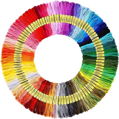Multicolor borduur garen set 100 kleuren splijtgaren dames en heren kruissteek naaigaren set 8 meter per streng handwerk garen kit