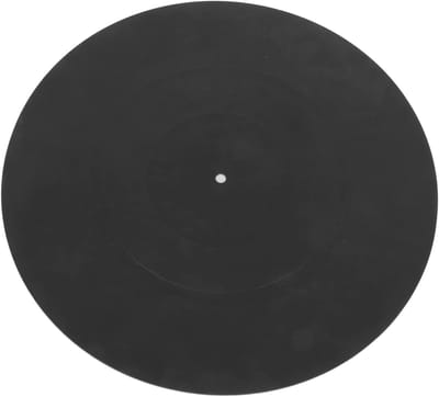 Platenspeler Mat - Draaitafel Accessoire - Muziek Luisteren - Vermindert Trillingen - 12 Inch - Zwart