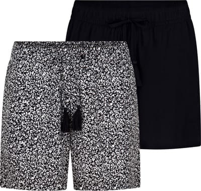 DENIMFY Dames Short DFLia 2 Pack regular/straight Veelkleurig S Volwassenen Zomerbroek - Elastische Taille