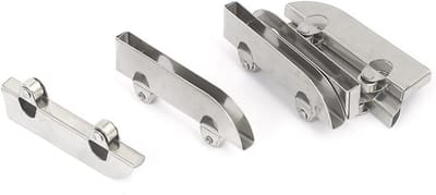 E-Ambar - Showcase Schuifdeur Roller Clamp Stalen Wiel Katrol 5 stks - Praktisch en Duurzaam