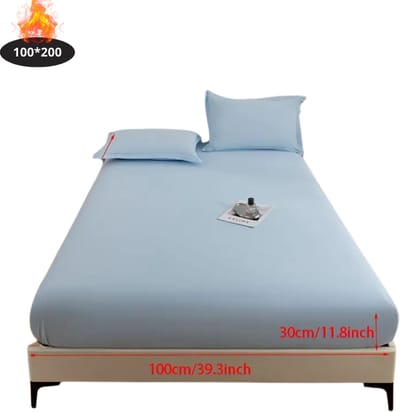 Nivard Waterdicht Hoeslaken - Beddengoed - Fitted Sheet - Bed - Hemelsblauw 100x200