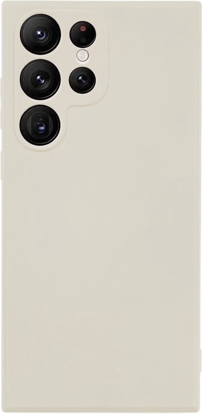 Coverup Hoesje - Geschikt voor Samsung Galaxy S23 Ultra Hoesje - Coverup Colour TPU Back Cover - Ecru